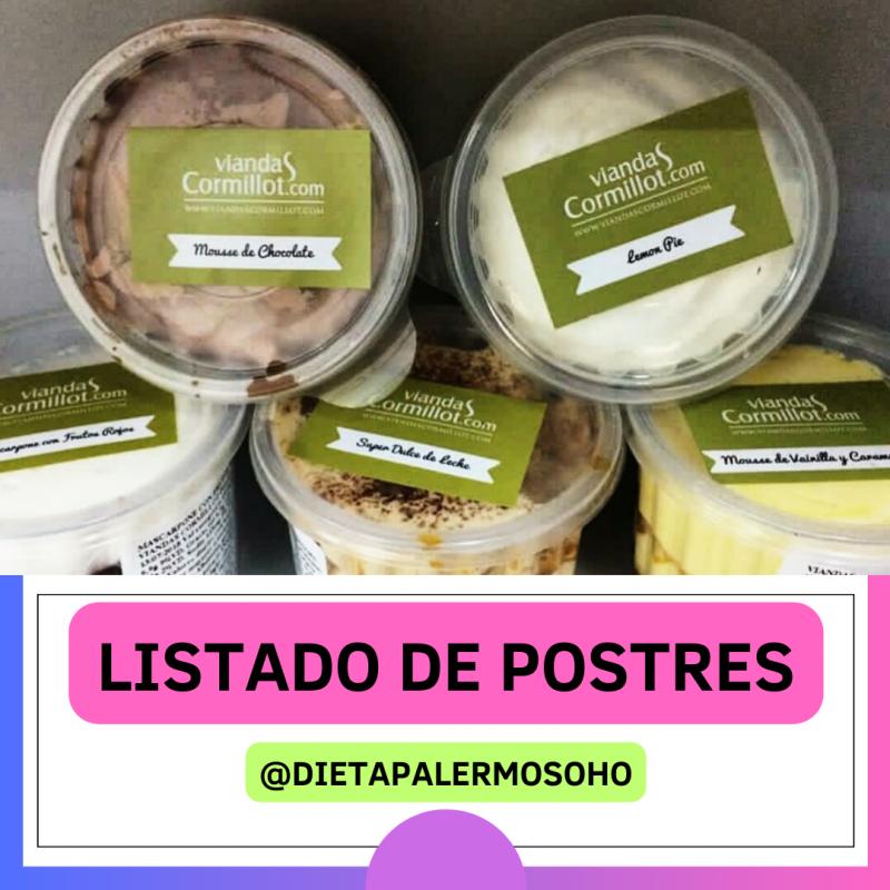 LISTADO DE POSTRES (GUSTOS)